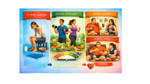 BMI Calculator people condition in all 4 types given in bmi overweight, underweight,normal and obesity and their lifestyle